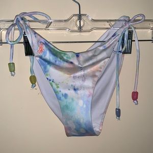 Polo Ralph Lauren Bikini Bottom Reversible Pastel Tie Sides Beachcore Summer New